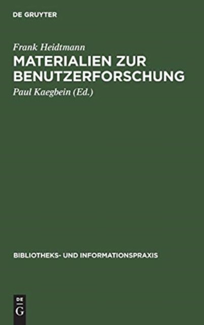 Materialien Zur Benutzerforschung
