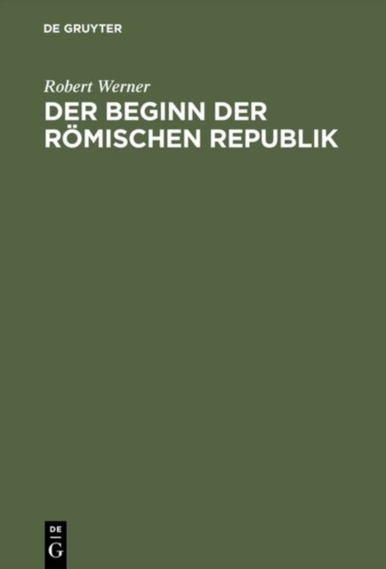 Der Beginn der Romischen Republik