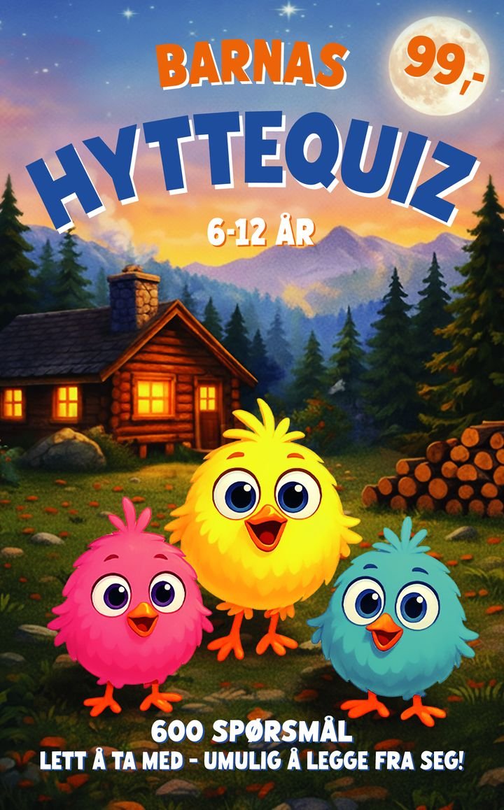 Barnas hyttequiz - 600 spørsmål