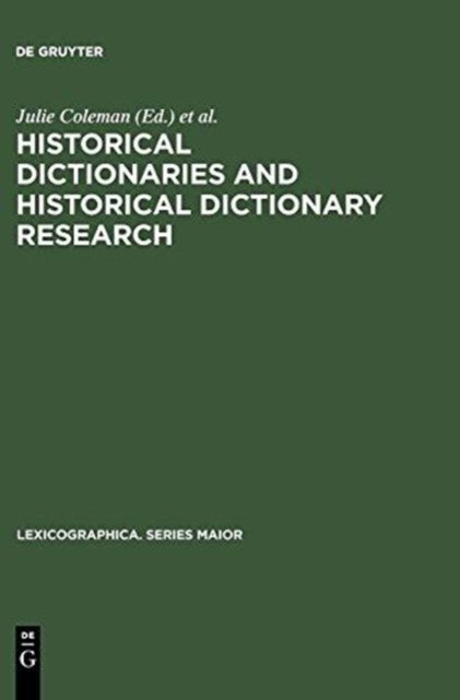 Historical Dictionaries and Historical Dictionary Research