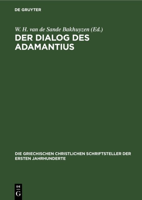 Der Dialog Des Adamantius