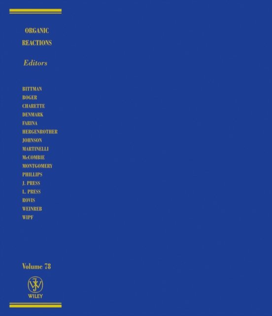 Organic Reactions, Volume 78