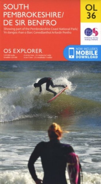 O.S. Explorer Ol 36 South Pembrokeshire/De Sir Benfro