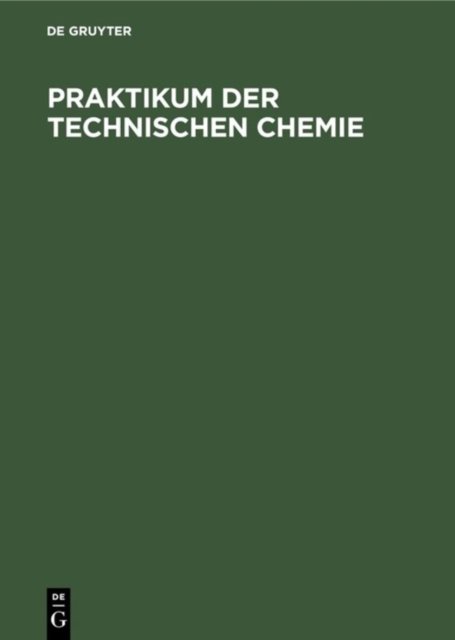 Praktikum Der Technischen Chemie