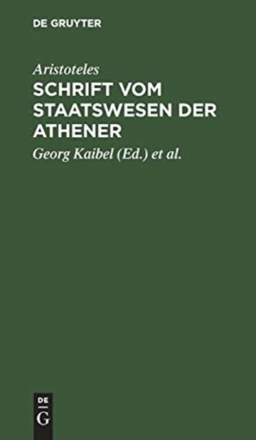 Schrift Vom Staatswesen Der Athener
