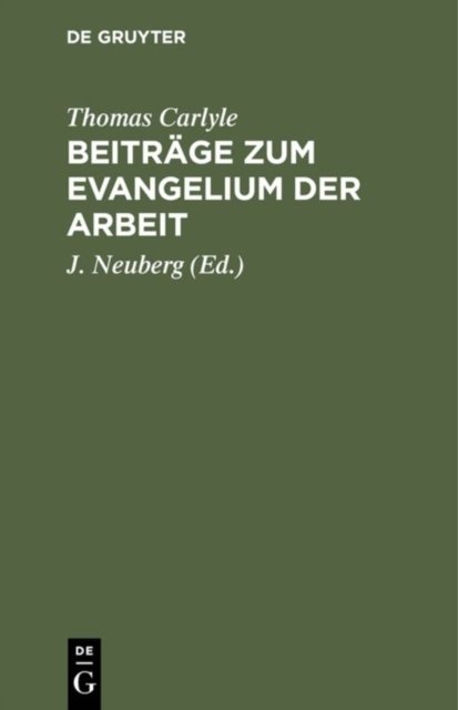 Beitrage Zum Evangelium Der Arbeit