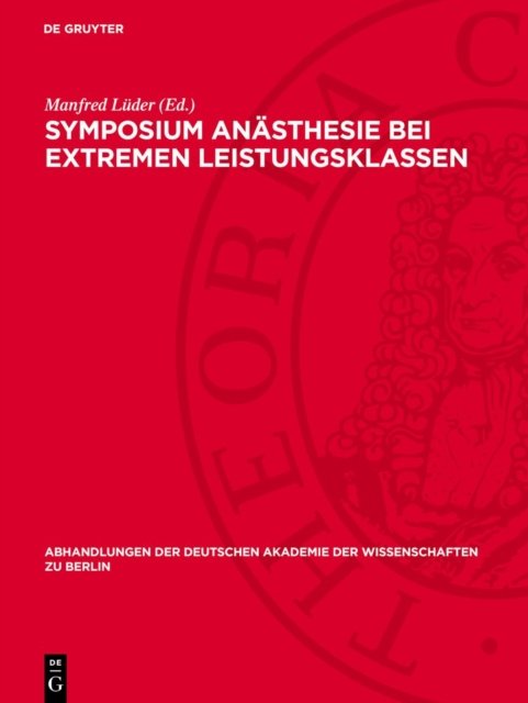Symposium Anasthesie Bei Extremen Leistungsklassen