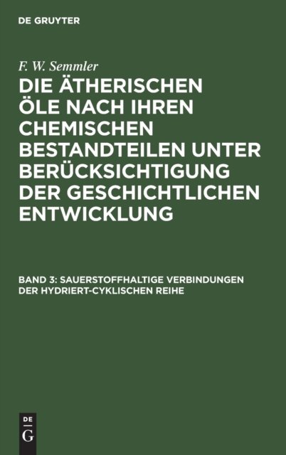 Sauerstoffhaltige Verbindungen Der Hydriert-Cyklischen Reihe