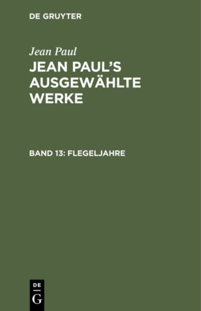 Flegeljahre