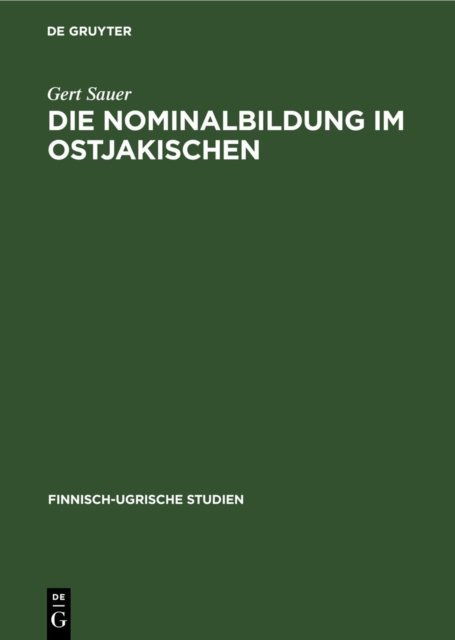 Nominalbildung im Ostjakischen