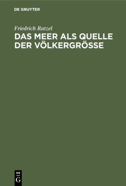 Das Meer ALS Quelle Der Volkergroße