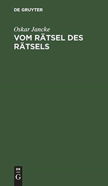 Vom Rätsel des Rätsels