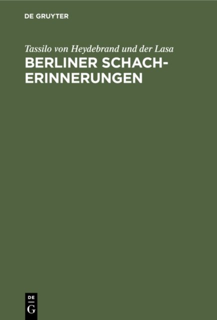 Berliner schach-erinnerungen
