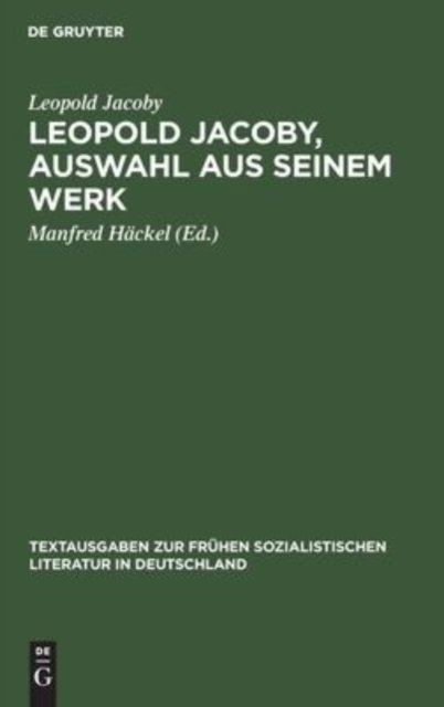 Leopold Jacoby, Auswahl Aus Seinem Werk