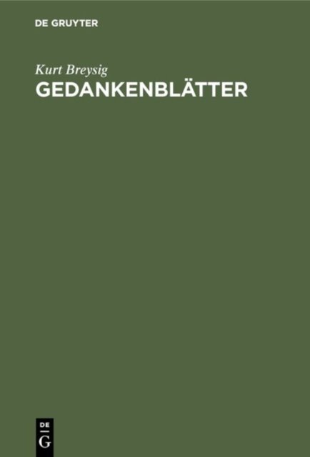 Gedankenblatter