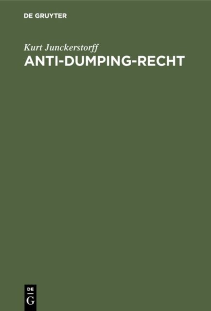 Anti-Dumping-Recht