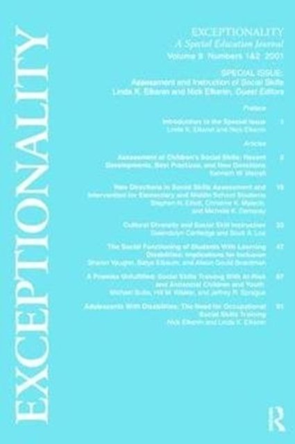Assessment and Instruction of Social Skills