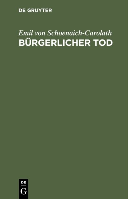 Burgerlicher Tod