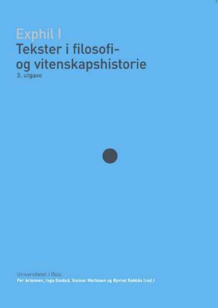 Tekster i filosofi- og vitenskapshistorie