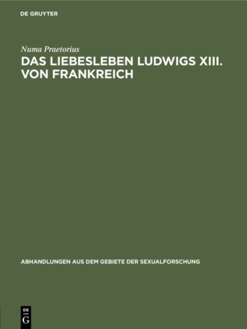 Liebesleben Ludwigs XIII. von Frankreich