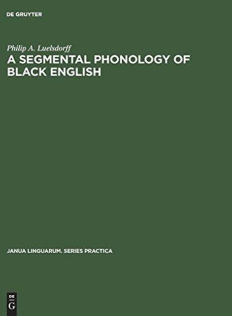 A segmental phonology of black English