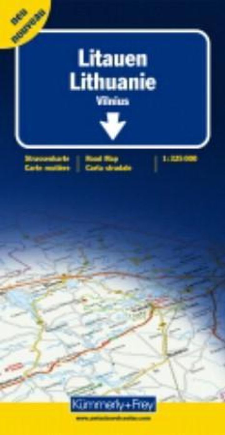 Litauen = Lituanie : carte routière = Lithuania : road map = Lituania : carta stradale