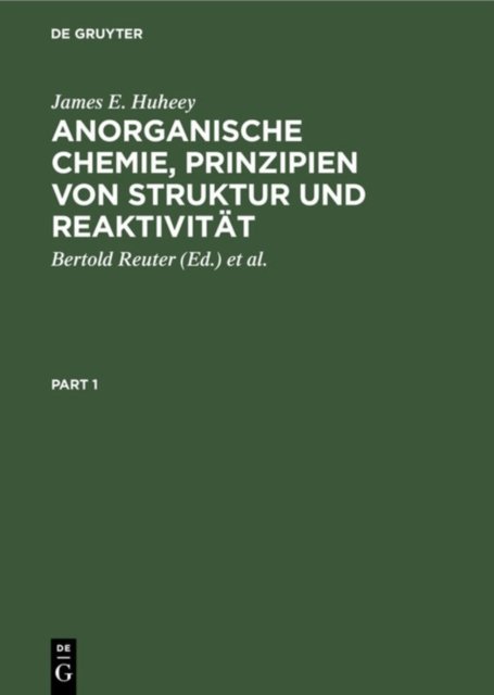 Anorganische Chemie, Prinzipien Von Struktur Und Reaktivitat