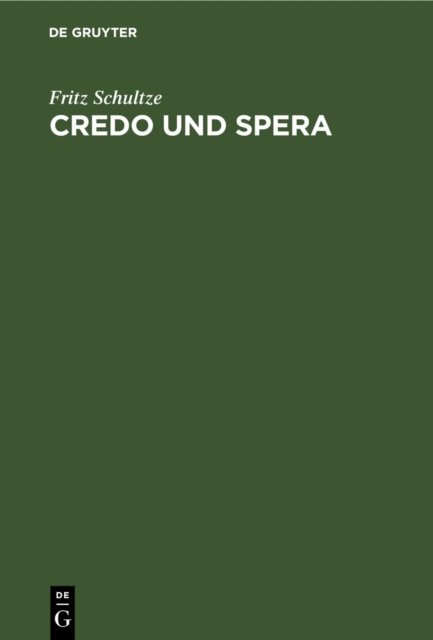 Credo Und Spera