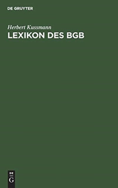 Lexikon Des BGB
