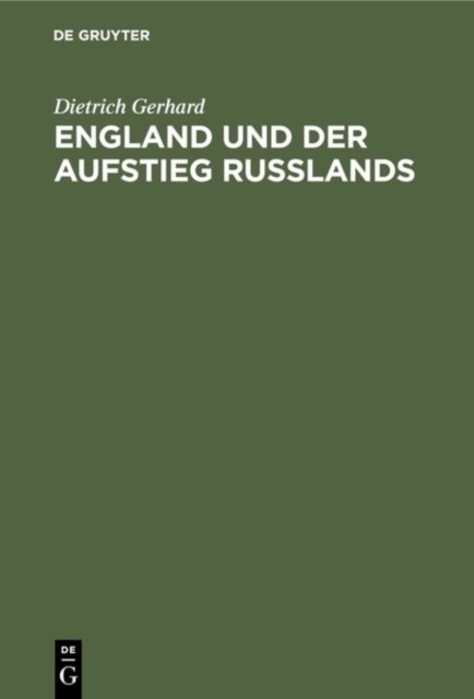 England Und Der Aufstieg Russlands