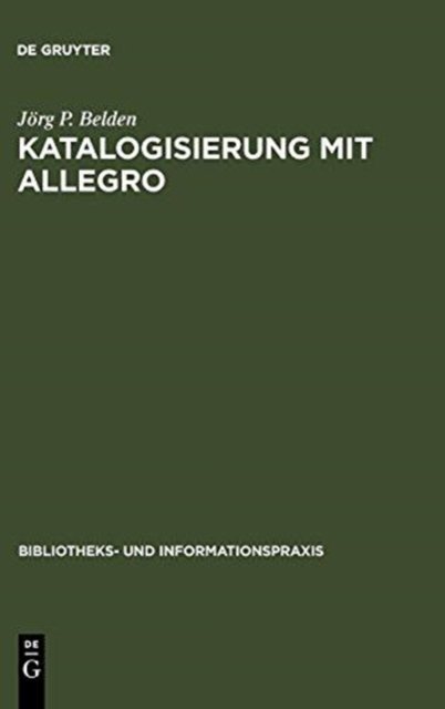 Katalogisierung Mit Allegro
