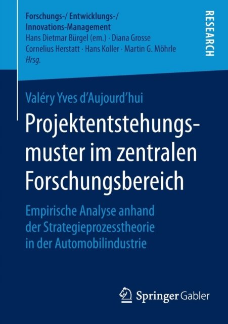 Projektentstehungsmuster im zentralen Forschungsbereich