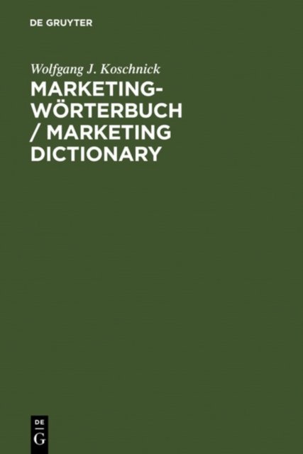 Marketing-Worterbuch / Marketing Dictionary