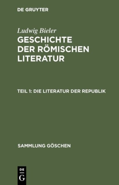 Die Literatur Der Republik