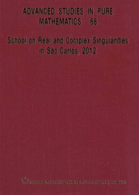 School On Real And Complex Singularities In Sao Carlos, 2012