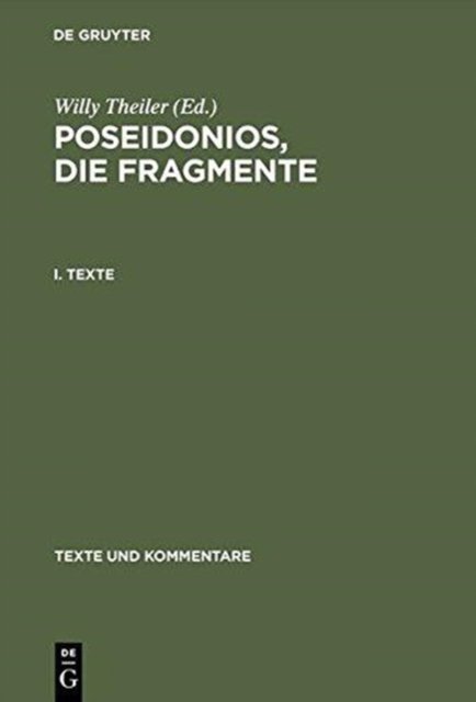 Poseidonios, Die Fragmente