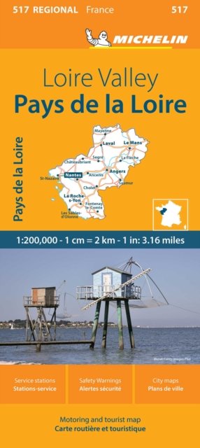 Pays de la Loire - Michelin Regional Map 517