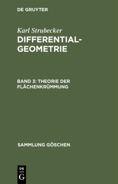 Theorie Der Flachenkrummung
