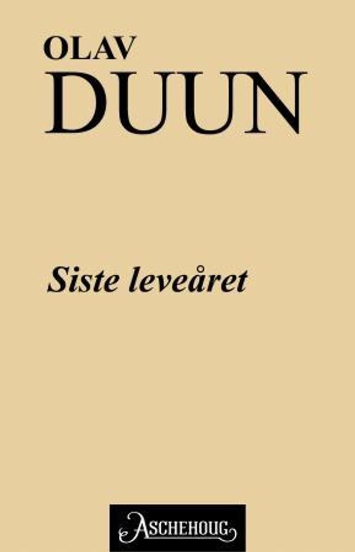 Siste leveåret