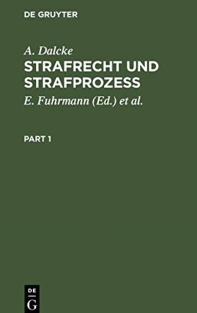 Strafrecht Und Strafprozeß
