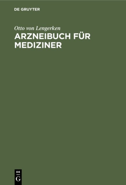 Arzneibuch Fur Mediziner