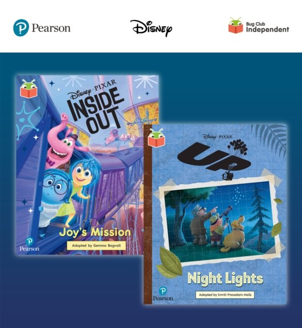 Pearson Bug Club Disney Year 2 Pack F, including White and Lime book band readers; Inside Out: Joy''s Mission, Up! Night Lights