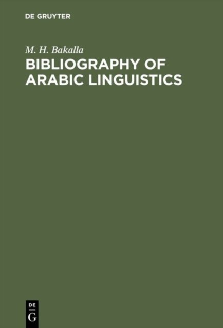 Bibliography of Arabic Linguistics