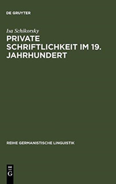 Private Schriftlichkeit Im 19. Jahrhundert