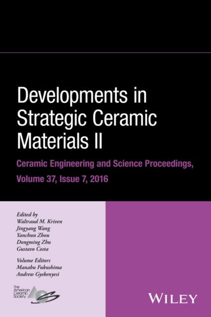 Developments in Strategic Ceramic Materials II – Ceramic Engineering and Science Proceedings Volume 37, Issue 7