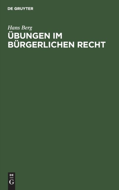 Ubungen Im Burgerlichen Recht