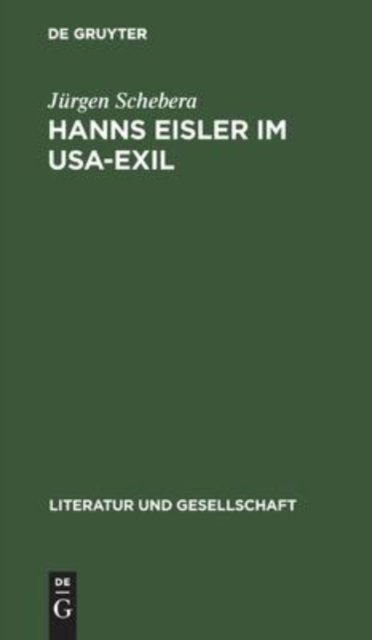 Hanns Eisler Im Usa-Exil