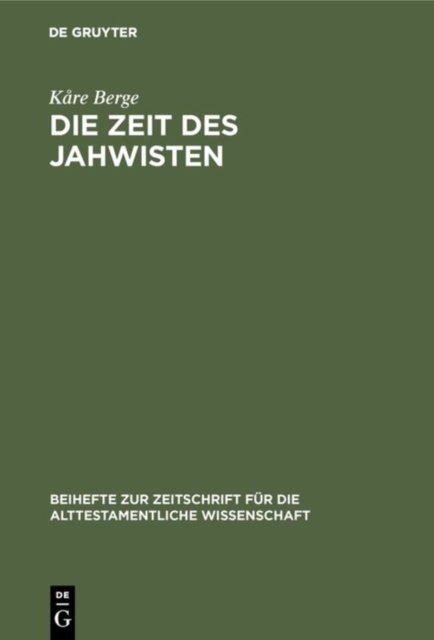 Zeit des Jahwisten