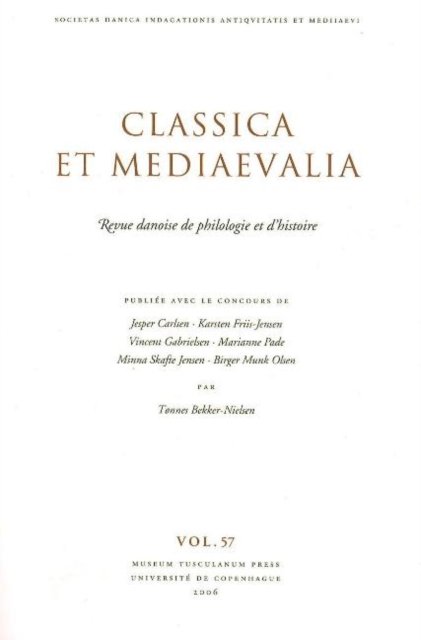 Classica et Mediaevalia