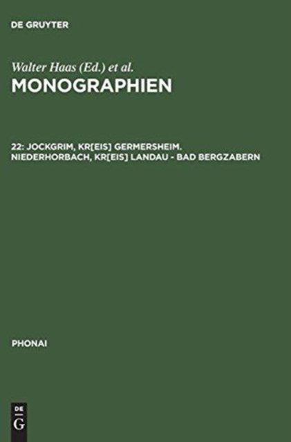 Monographien, 22, Jockgrim, Kr[eis] Germersheim. Niederhorbach, Kr[eis] Landau - Bad Bergzabern